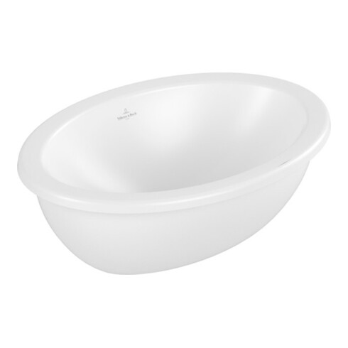 V&B V&B Lavabo sous-plan Loop & Friends ov, sans trop-plein, 43x28,5cm, blanc brillant C+