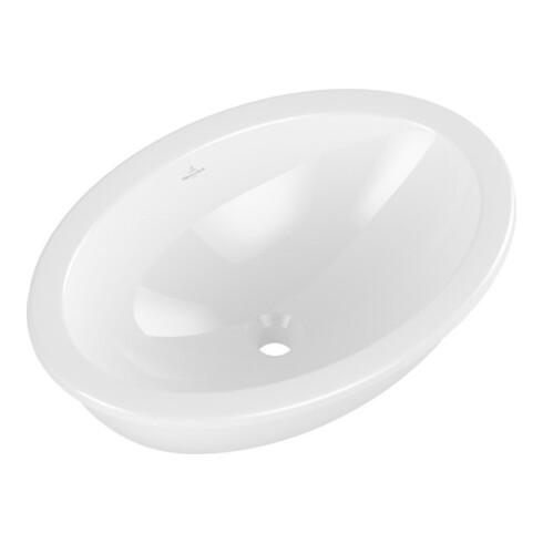V&B V&B Lavabo sous-plan Loop & Friends ov., sans trou robinet, avec trop-plein, 57x38cm, blanc C+