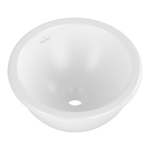 V&B V&B Lavabo sous-plan Loop & Friends rd, s. trop-plein, d 33 cm, blanc C+
