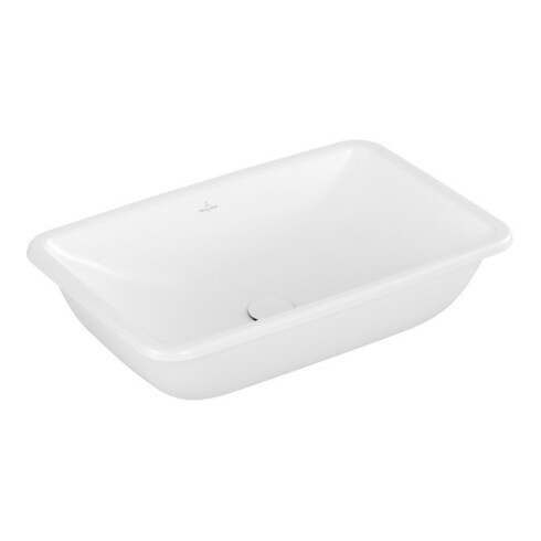 V&B V&B Lavabo sous-plan Loop & Friends sans trou de robinet, avec trop-plein, 61,5x39 cm, blanc mat C+