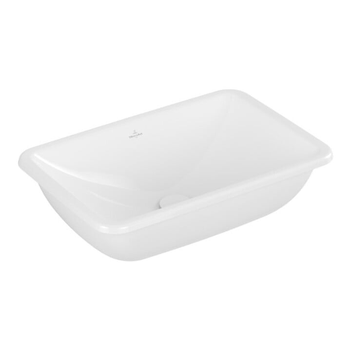 V&B V&B Lavabo sous-plan Loop & Friends sans trou de robinet, sans trop-plein, 54x34cm, blanc C-plus