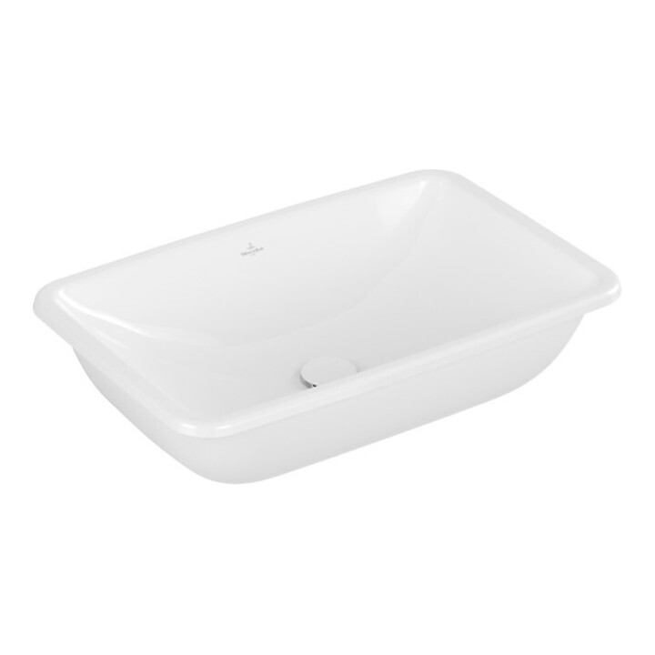 V&B V&B Lavabo sous-plan Loop & Friends sans trou de robinet, sans trop-plein, 61,5x39 cm, blanc