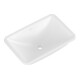 V&B V&B Lavabo sous-plan Loop & Friends sans trou robinet, avec trop-plein, 54x34cm, blanc mat C+-3