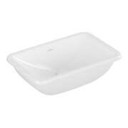 V&B V&B Lavabo sous-plan Loop & Friends sans trou robinet, sans trop-plein, 45x28cm, blanc-3