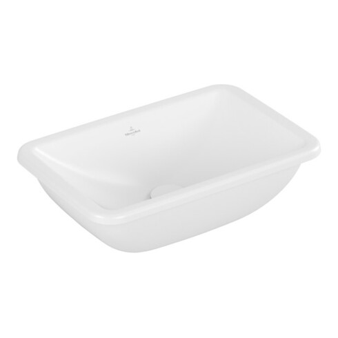 V&B V&B Lavabo sous plan Loop& Friends sans trou robinet, sans trop-plein, 45x28cm, blanc satiné C+