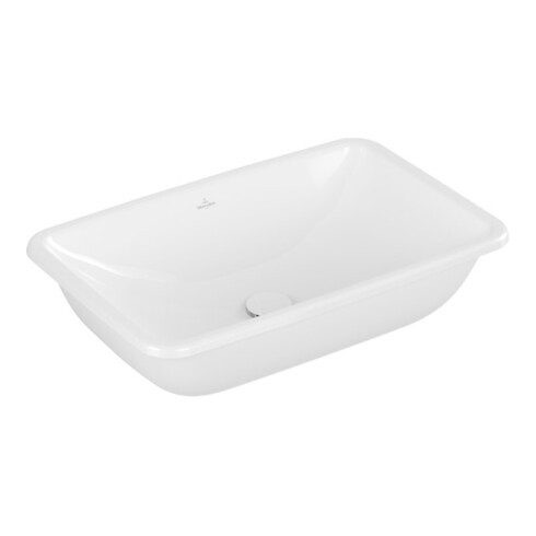 V&B V&B Lavabo sous plan Loop & Friends sans trou robinet, sans trop-plein, 61,5x39 cm, blanc C-plus