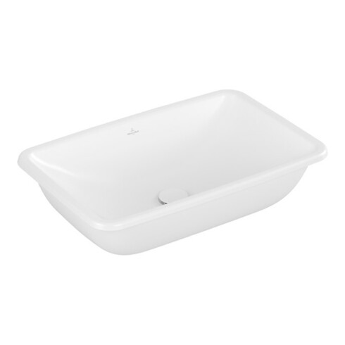 V&B V&B Lavabo sous plan Loop & Friends sans trou robinet, sans trop-plein, 61,5x39 cm, blanc satiné C+
