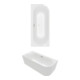 V&B V&B Oval-Badewanne Loop& Friends 170x75x60cm, Vorw., Acr., li, st. wh. C+-1
