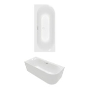 V&B V&B Oval-Badewanne Loop& Friends 170x75x60cm, Vorw., Acr., li, st. wh. C+