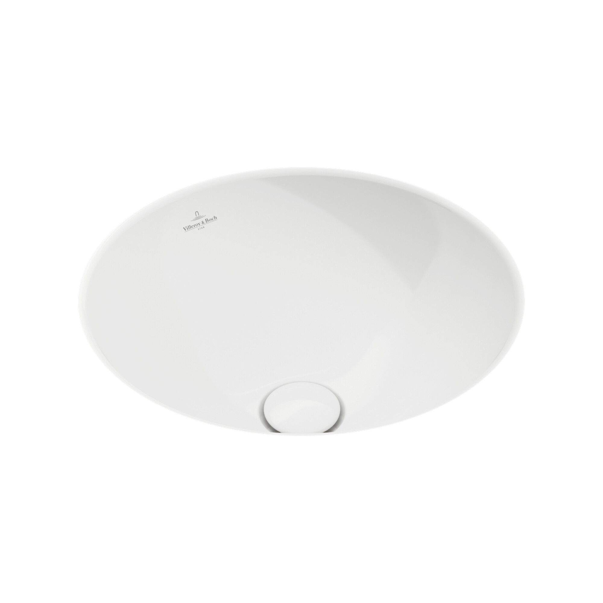 V&B V&B Unterbauwaschbecken Loop& Friends rd, o. Hahnloch, m ÜL, d 33cm, P bla C+ ; Villeroy & Boch