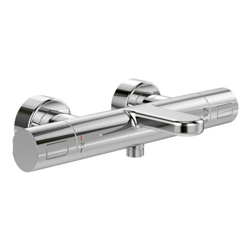 V&B V&B Wannen-Thermostat Universal Taps& Fittings rd, verstellb. Regler, Wandmont., chrom