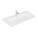 V&B VENTICELLO Meuble lavabo 100x50 cm, avec robinetterie, avec trop-plein, blanc pierre C-plus-3