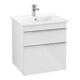 V&B Venticello Meuble sous lavabo 55,3x59x50,2 cm, chrome, blanc brillant-3