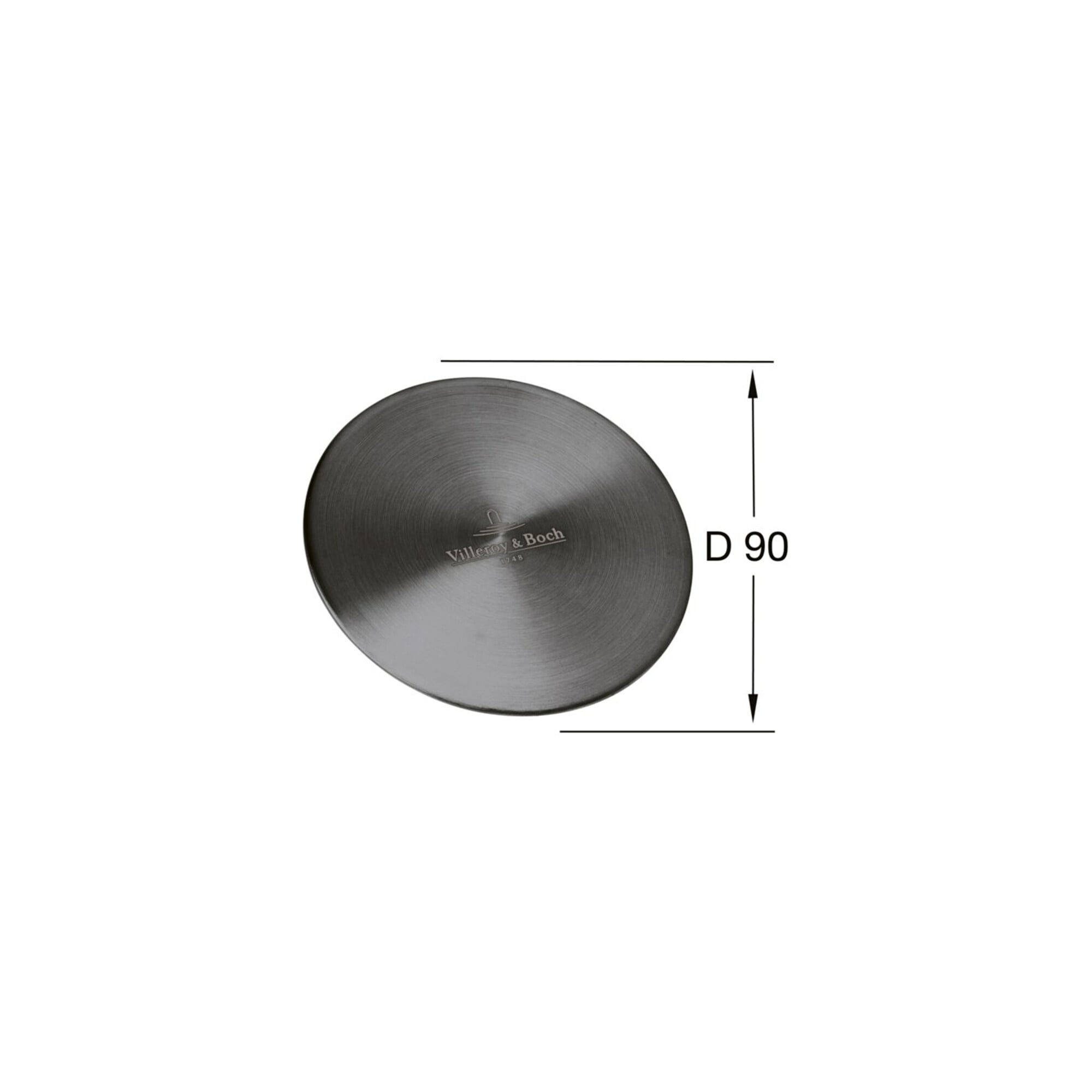 V&B Ventilabdeckung Profi 115x115mm, Anthracite ; Villeroy & Boch