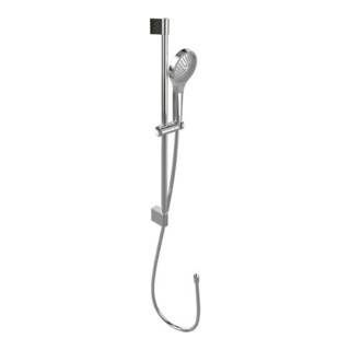 V&B Verve Showers Garniture de douche 3 jets, fixation murale, nickel brossé noir