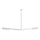 V&B Vicare Barre de douche fonction 100x100 cm, blanche, pour rideau, d’angle-1