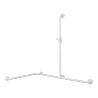 V&B Vicare Barre de douche fonctionnelle 113,5x120,8x72,7 cm, blanc, réversible