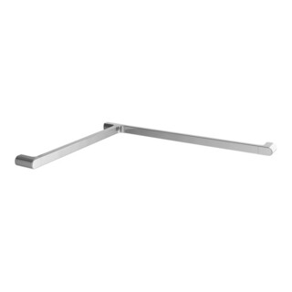 V&B Vicare Design Barre de douche 70 cm, aluminium chromé, verticale