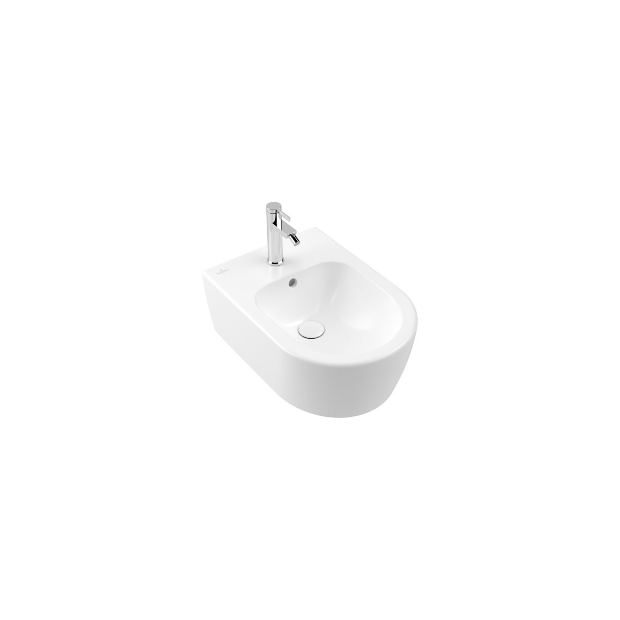 V&B Wand-Bidet AVENTO 37x53cm, 1 HL, m ÜL, stone white C-plus ; Villeroy & Boch