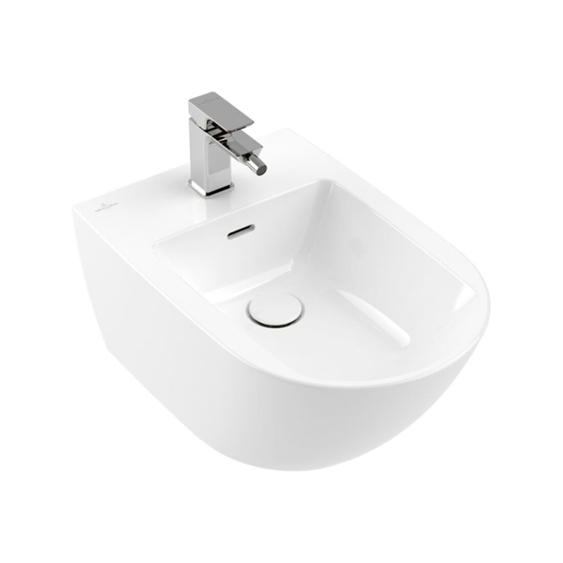 V&B Wand-Bidet Subway 3.0 37,5x56cm, 1 Hahnl., m ÜL, weiß C-plus