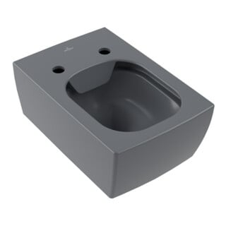 V&B Wand-Tiefspüler Memento 2.0, D Flush 37,5x56cm, graphite C-plus