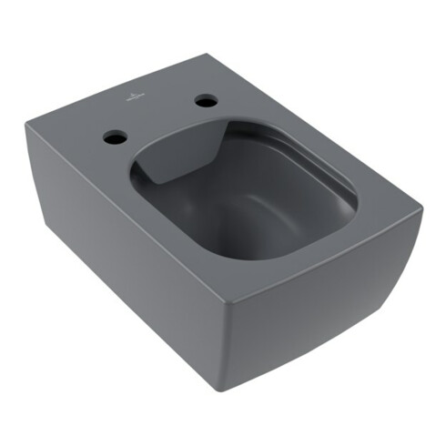 V&B Wand-Tiefspüler Memento 2.0, D Flush 37,5x56cm, graphite C-plus