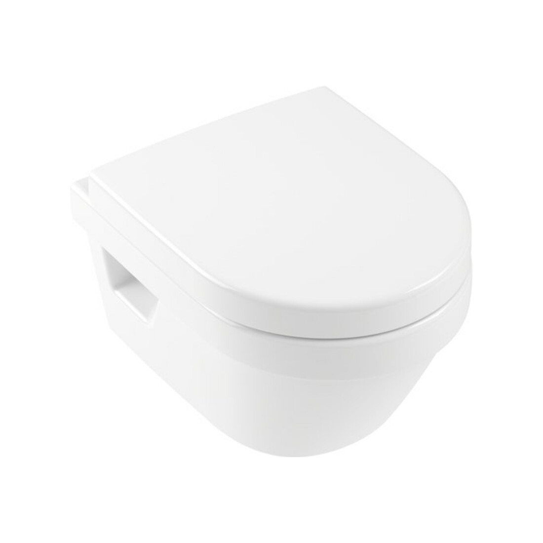 V&B Wand-WC, Tiefspüler Compact Architectura 35x48cm, ov., randl., D-Flush, we. C+