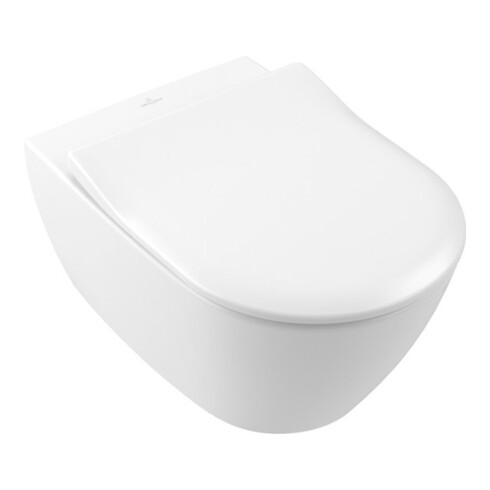 V&B Wand-WC, Tiefspüler Subway 2.0 37x56cm, D-Flush, randl., st. wh. C-plus