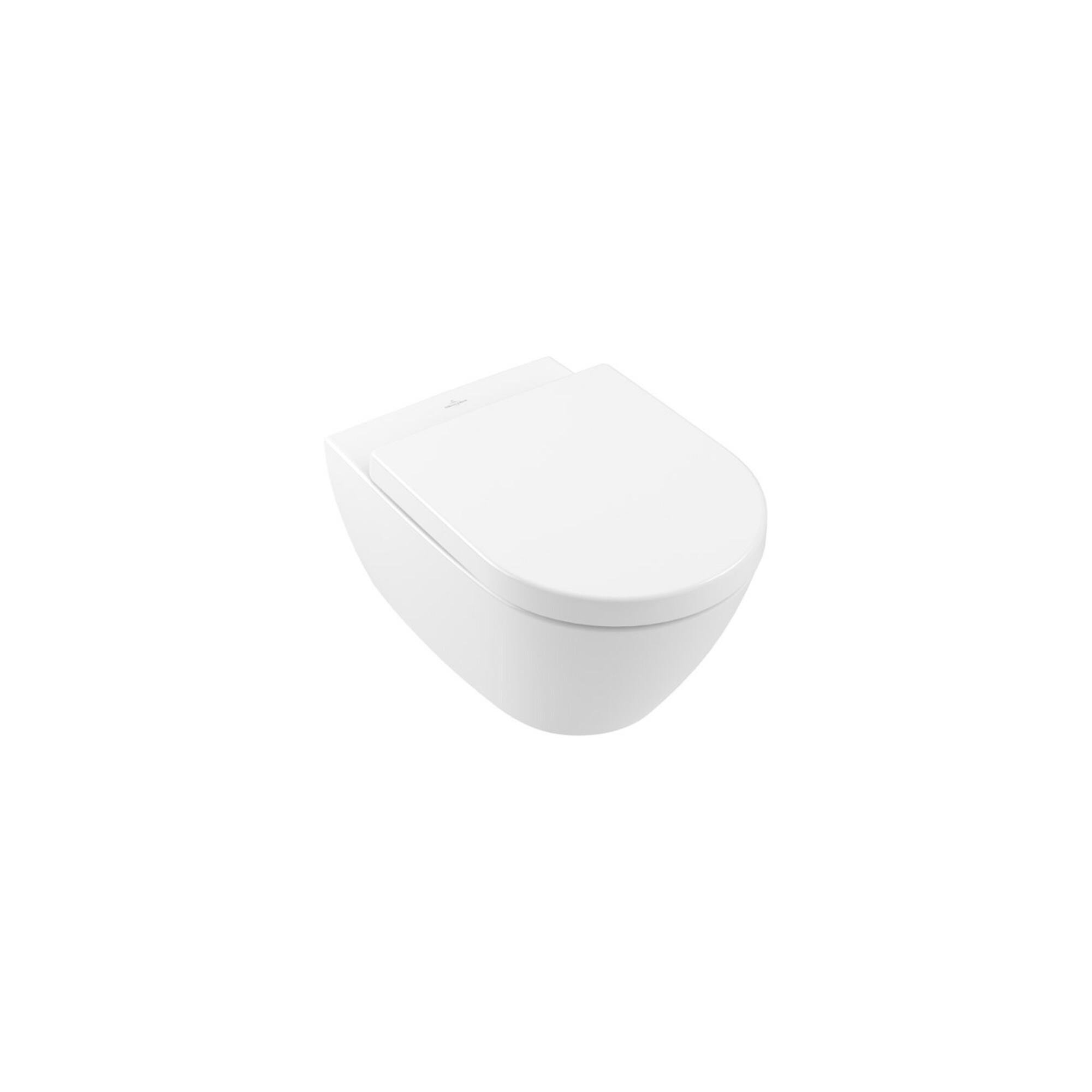 V&B Wand-WC, Tiefspüler Subway 2.0 37x56cm, D-Flush, randl., weiß C-plus ; Villeroy & Boch