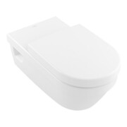 V&B Wand-WC, Tiefspüler VICARE 37x70cm, D-Flush, Abg. waagerecht, weiß