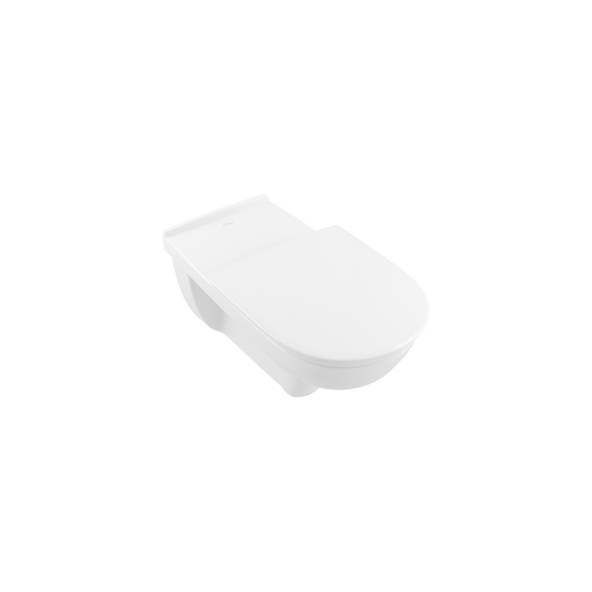 V&B Wand-WC, Tiefspüler VICARE D-Flush, 36x70cm, Abg. waagerecht, weiß ; Villeroy & Boch