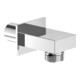 V&B Wandanschlussbogen Universal Showers eckig, Wandmontage, chrom-1
