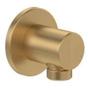 V&B Wandanschlussbogen Universal Showers Rund, Wandmontage, brushed gold