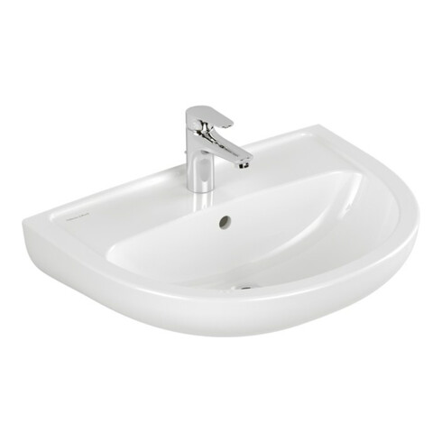 V&B Waschbecken Newo 60x45,5cm, we, ov., 1 Hahnl., m Überlauf