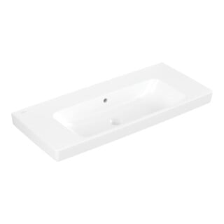 V&B Waschtisch Architectura 100x44,5cm, mit Überlauf, weiß C-plus
