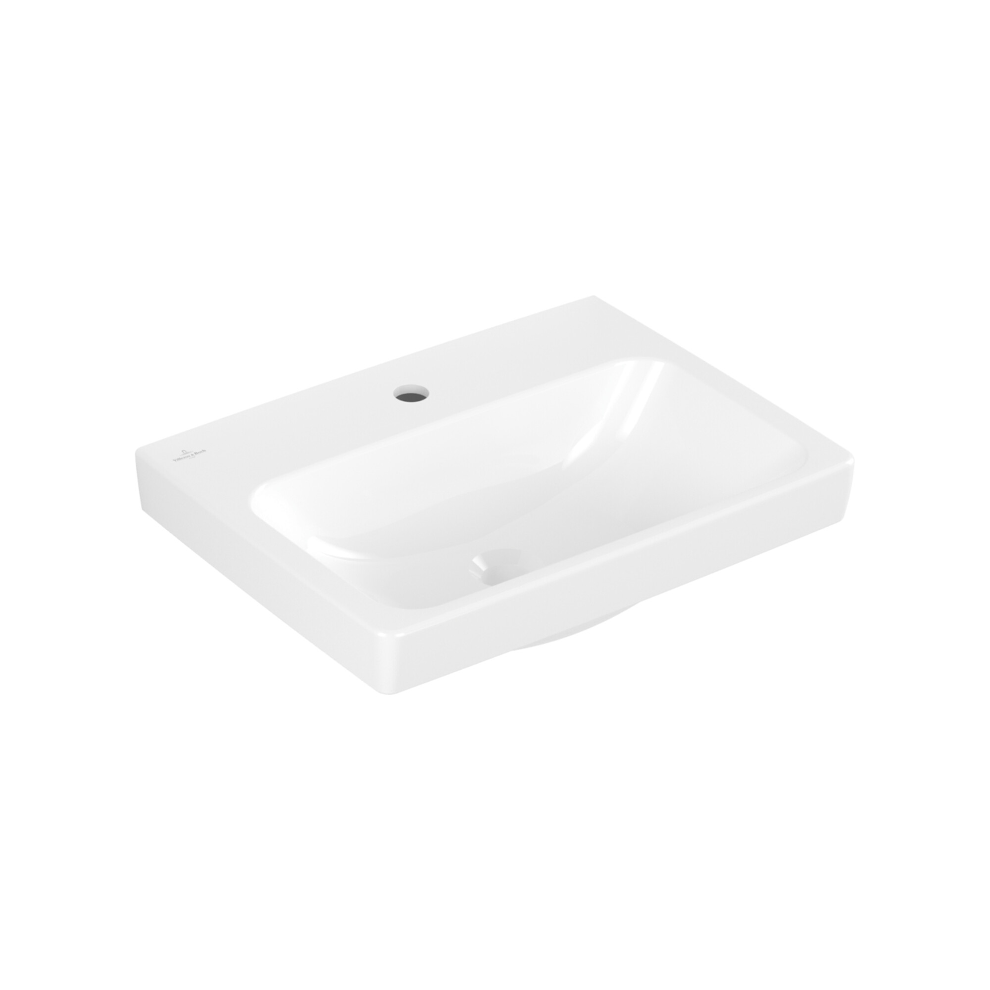 V&B Waschtisch Architectura 55x42cm, 1 Hahnl., o. ÜL, we A-bac C+ ; Villeroy & Boch