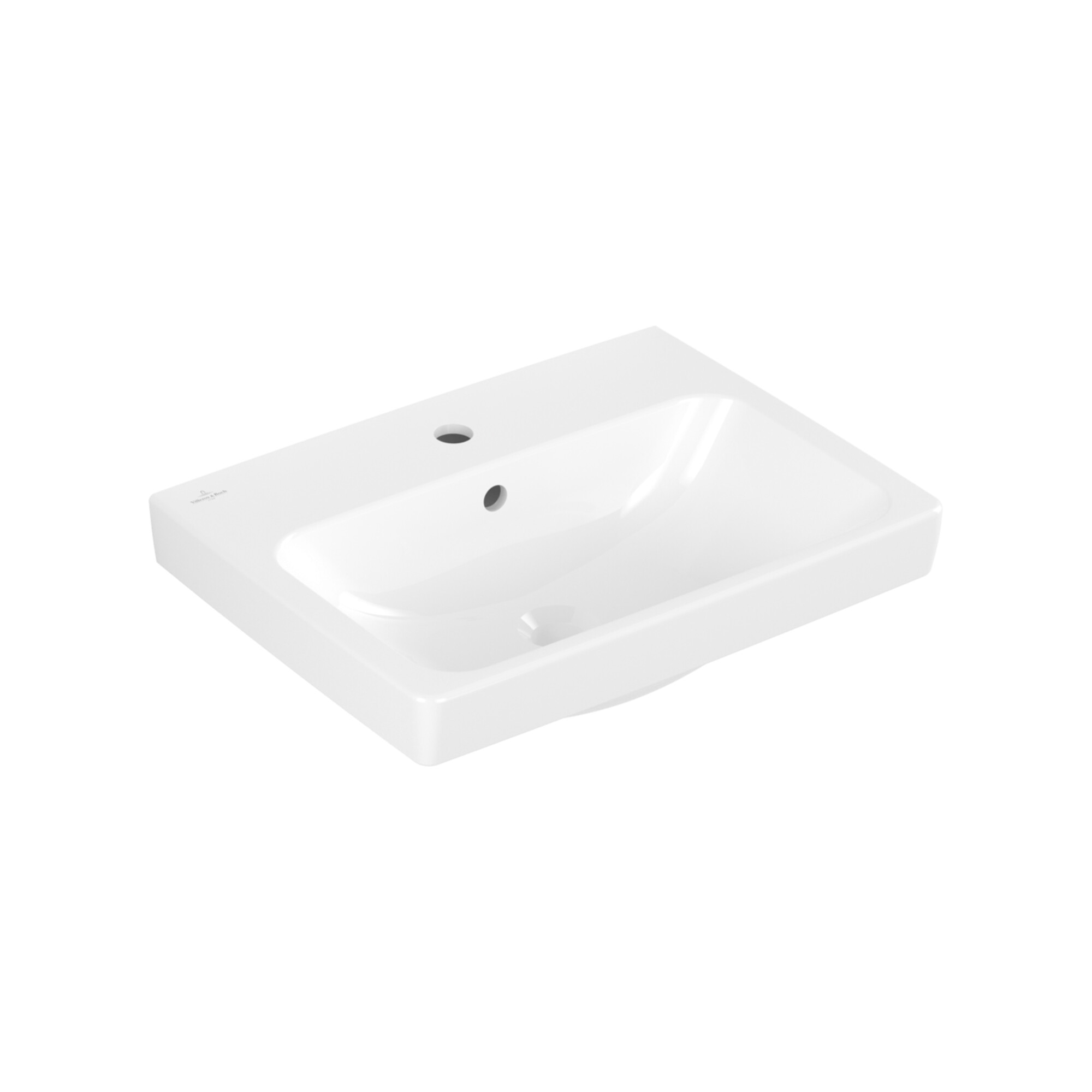 V&B Waschtisch Architectura 55x42cm, geschli., 1 Hahnl., m ÜL, we C+ ; Villeroy & Boch