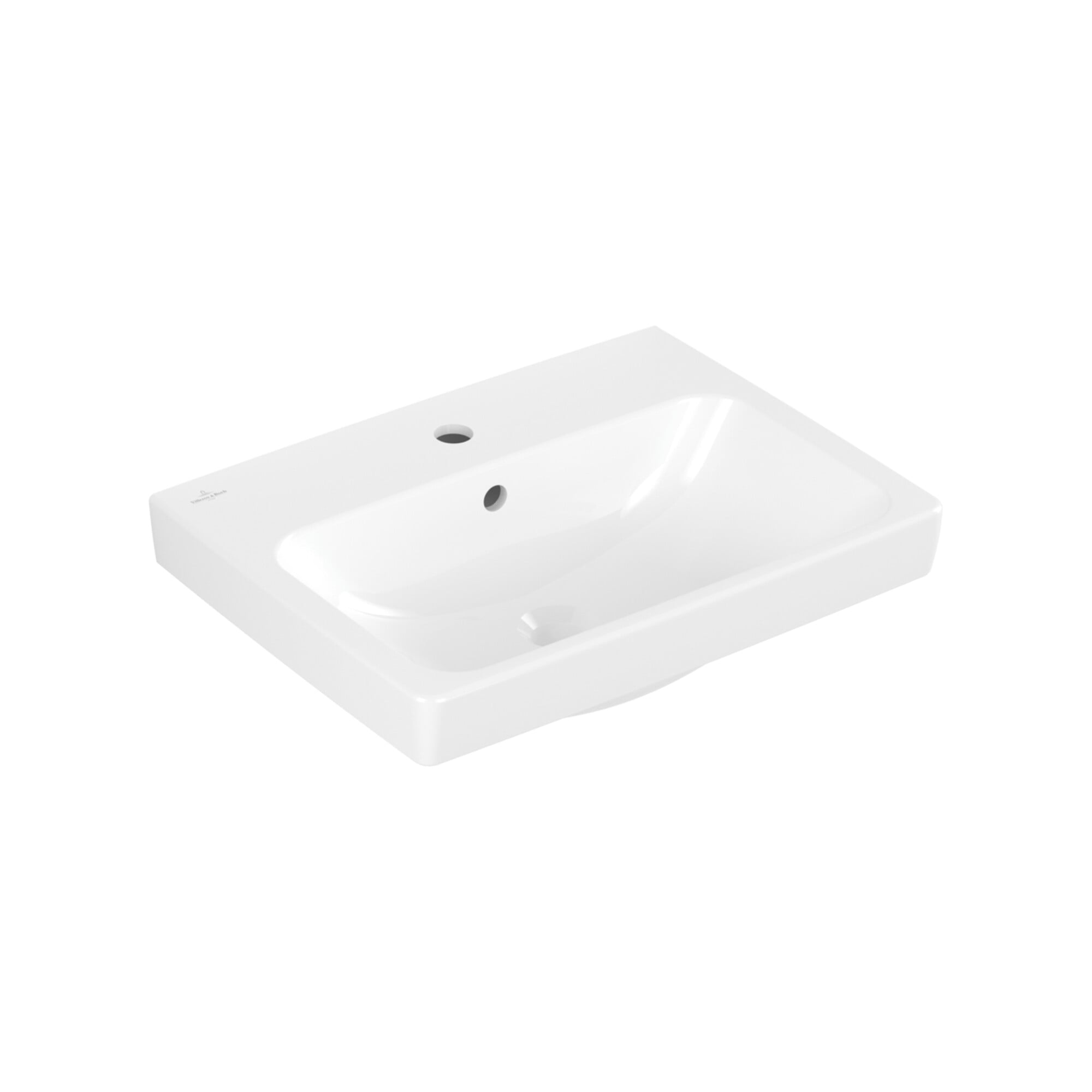 V&B Waschtisch Architectura 55x42cm, gs, 1 Hahnl., m ÜL, we A-bac C+ ; Villeroy & Boch