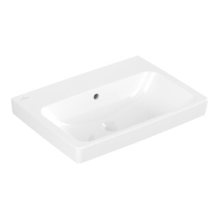 V&B Waschtisch Architectura 60x44,5cm, m ÜL, weiß AntiBac C-plus