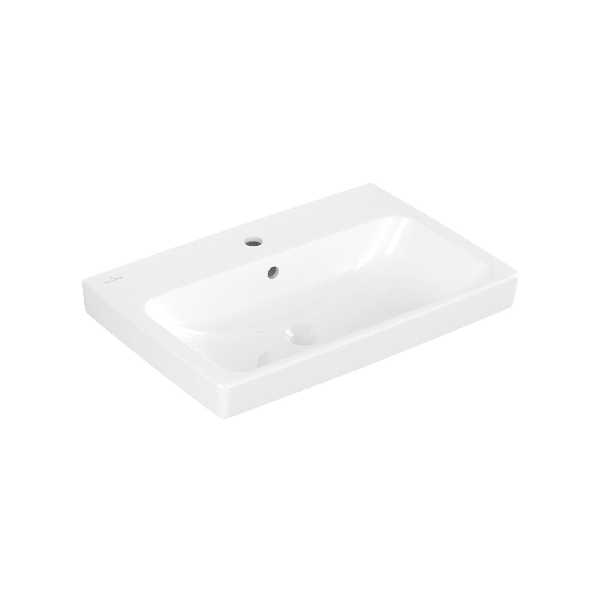 V&B Waschtisch Architectura 65x44,5cm, 1 Hahnl., mit Überlauf, weiß ; Villeroy & Boch