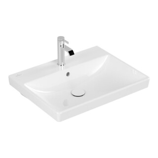 V&B Waschtisch AVENTO 60x47, 1 HL, mit Überlauf, weiß C-plus