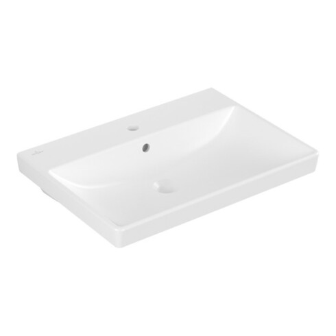 V&B Waschtisch AVENTO 65x47, 1 HL, m ÜL, stone white C-plus