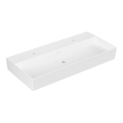 V&B Waschtisch Memento 2.0 100x47cm, 2xHahnloch, o. ÜL, st. wh. C+-3