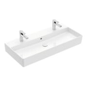 V&B Waschtisch Memento 2.0 100x47cm, gs, 2xHahnloch, m Ü, we alp C+-3