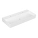 V&B Waschtisch Memento 2.0 100x47cm, gs, 2xHahnloch, o Ü, st wh. C+-1