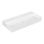 V&B Waschtisch Memento 2.0 100x47cm, gs, 2xHahnloch, o Ü, st wh. C+