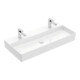 V&B Waschtisch Memento 2.0 100x47cm, gs, 2xHahnloch, o Ü, we alp C+-3