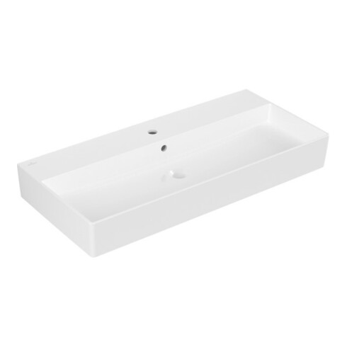 V&B Waschtisch Memento 2.0 100x47cm, gs, Hahnl., m ÜL, we alp C+