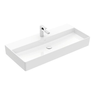 V&B Waschtisch Memento 2.0 100x47cm, gs, Hahnl., o. ÜL, we alp C+