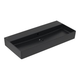 V&B Waschtisch Memento 2.0 100x47cm, m Überlauf, pure black C-plus